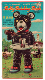 "BOBBY DRINKING BEAR" BATTERY-OPERATED REMOTE CONTROL BOXED TOY.