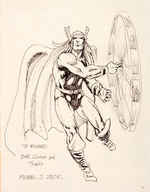 “MIAMICON 1” 1975 PROGRAM BOOK WITH MIKE ZECK FULL PAGE “THOR” ORIGINAL ART.