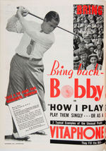 BABE RUTH IN “MOTION PICTURE HERALD” MOVIE EXHIBITOR MAGAZINE.