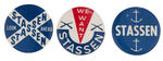HAROLD STASSEN THREE EARLY AND RARE HOPEFUL BUTTONS.
