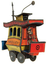 “TOONERVILLE TROLLEY” WIND-UP TOY.