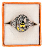 MICKEY MOUSE RARE BOXED RING BY COHN & ROSENBERGER 1932.