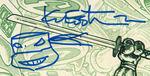 "TEENAGE MUTANT NINJA TURTLES" #4 FEB. 1985 CGC 9.8 NM/MINT SIGNATURE SERIES - KEVIN EASTMAN SKETCH.