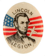 "LINCOLN LEGION" FOUR PROHIBITION BUTTONS.