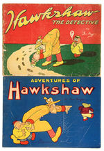 “HAWKSHAW THE DETECTIVE” PLATINUM AGE COMIC BOOK PAIR.