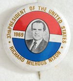 WASHINGTON TO NIXON PRESIDENTIAL BUTTON SET FROM THE GREEN DUCK BUTTON CO. ARCHIVE.