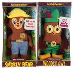 "THE OFFICIAL SMOKEY BEAR AND WOODSY OWL MINIATURE DOLLS" BY KNICKERBOCKER STORE DISPLAY.