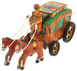 "DAVY CROCKETT" FRICTION STAGE COACH BY LINE MAR.