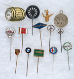 TRANSPORTATION AND CAR GROUP OF 14 STICKPINS AND RELATED.
