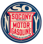 "SOCONY MOTOR GASOLINE" PAPERWEIGHT MIRROR.
