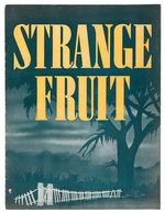 “STRANGE FRUIT” AUTHOR AND CAST-SIGNED PROGRAM AND MARION ANDERSON CONCERT PROGRAM.