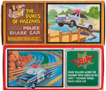 MEGO POLICE CAR PAIR FROM CHIPS AND DUKES OF HAZZARD IN BOXES.