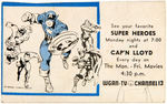 MARVEL COMICS "CAP'N LLOYD'S SUPER HERO CLUB" MEMBERSHIP CARD.