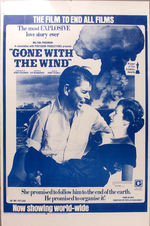 REAGAN/THATCHER "GONE WITH THE WIND" SATIRICAL MOVIE POSTER.