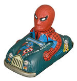 “MARVEL SUPERHERO CAR” SPIDER-MAN FRICTION CAR BY MARX.