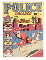 POLICE COMICS #10 JULY 1942 QUALITY COMICS GROUP RECIL MACON COPY.