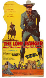 "THE LONE RANGER AND THE LOST CITY OF GOLD" RARE STANDEE.