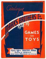 "MARKS BROTHERS CO. GAMES AND TOYS" 1938-1939 CATALOG.