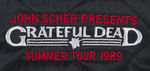 "GRATEFUL DEAD SUMMER TOUR 1989" LEATHER VEST.