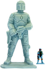 STAR WARS "MICRO COLLECTION: BESPIN FREEZE CHAMBER" BOBA FETT UNPAINTED 4-UP HARDCOPY PROTOTYPE.