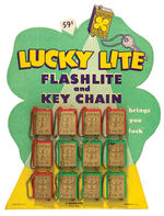 “LUCKY LITE/FLASHLIGHT AND KEYCHAIN” STORE DISPLAY.