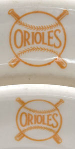 BALTIMORE “ORIOLES” CHINA PLATE PAIR.