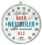“NEUWEILER BEER & ALE” THERMOMETER.