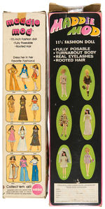 “MADDIE MOD” DOLL PAIR AND MAKE-UP MIRROR BOXED SET.