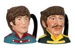 "THE BEATLES ROYAL DOULTON” SET OF FOUR SGT. PEPPER TOBY MUGS.