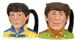 "THE BEATLES ROYAL DOULTON” SET OF FOUR SGT. PEPPER TOBY MUGS.