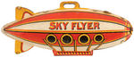 "SKY FLYER" TIN WIND-UP BY UNIQUE ART.
