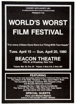 "WORLD'S WORST FILM FESTIVAL" POSTER.