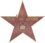 LONE RANGER CLAYTON MOORE'S PERSONALLY OWNED & WORN HOLLYWOOD WALK OF FAME STAR PIN.