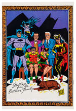 "BATMAN GOLDEN RECORDS" BOXED SET WITH NEEDLECRAFT FRAMED PICTURE.