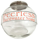 “PEERLESS HARDWATER SOAP” STORE JAR.