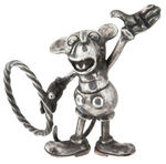 MICKEY MOUSE SOLID STERLING SILVER NAPKIN RING.