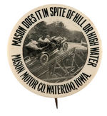 OUTSTANDING EARLY BUTTON FOR THE MASON MOTOR CO.