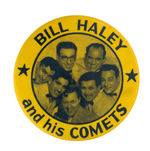 "BILL HALEY AND HIS COMETS" CLASSIC ROCK AND ROLL BUTTON.