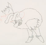 THE BEATLES "YELLOW SUBMARINE" CHIEF BLUE MEANIE PRODUCTION DRAWING.