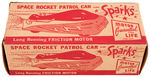 "SPACE ROCKET PATROL CAR WITH SPARKS" BOXED FRICTION TOY.