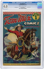 "TOM MIX COMICS" #1 SEPTEMBER 1940 CGC 4.0 VG.