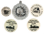 RAILROAD PHOTOGRAPHY CLUB BUTTONS PLUS MEDAL.