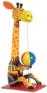 BOXED BALL PLAYING GIRAFFE WIND-UP BY TPS.