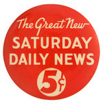 NEW YORK CITY “DAILY NEWS” NEWS VENDORS 1930s BUTTON