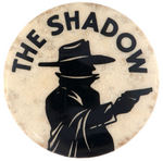 "THE SHADOW" SECRET SOCIETY 'MAGIC' GLOW-IN-THE-DARK MEMBER'S BUTTON.