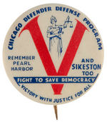 RARE LYNCHING, CIVIL RIGHTS AND "REMEMBER PEARL HARBOR" BUTTON.