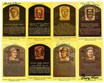 EXTENSIVE LOT OF SIGNED BASEBALL HALL OF FAME POSTCARDS.