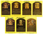 EXTENSIVE LOT OF SIGNED BASEBALL HALL OF FAME POSTCARDS.