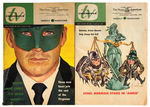 TV GUIDE-STYLE REGIONAL PUBLICATION PAIR FEATURING GREEN HORNET AND BATMAN.