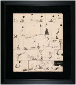 KRAZY KAT 1916 ORIGINAL ART FOR SECOND SUNDAY PAGE EVER DRAWN- SIGNED TO RUDOLPH DIRKS' WIFE.